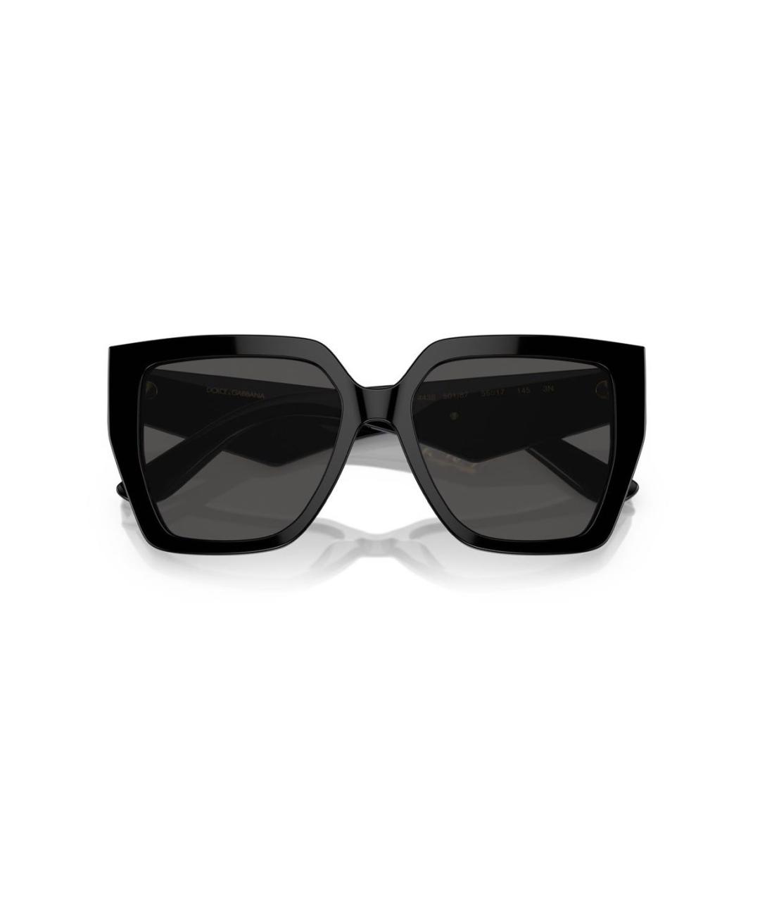 DOLCE&GABBANA Черные пластиковые солнцезащитные очки, фото 2