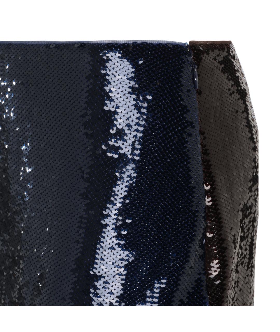 TOM FORD Синяя полиэстеровая юбка миди, фото 3