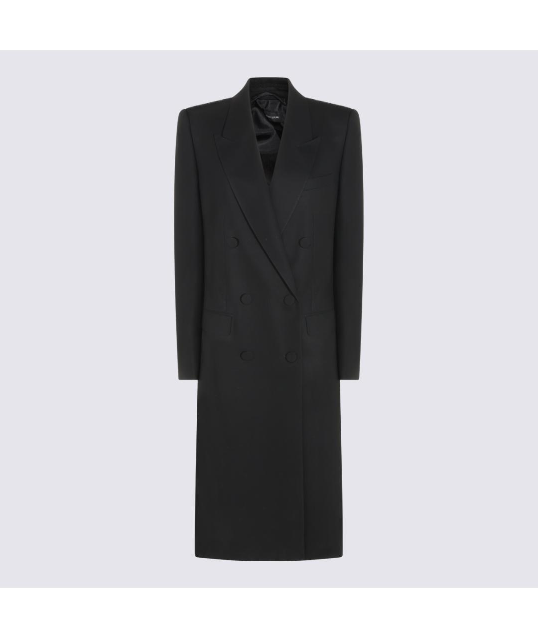 TOM FORD Черное шерстяное пальто, фото 2