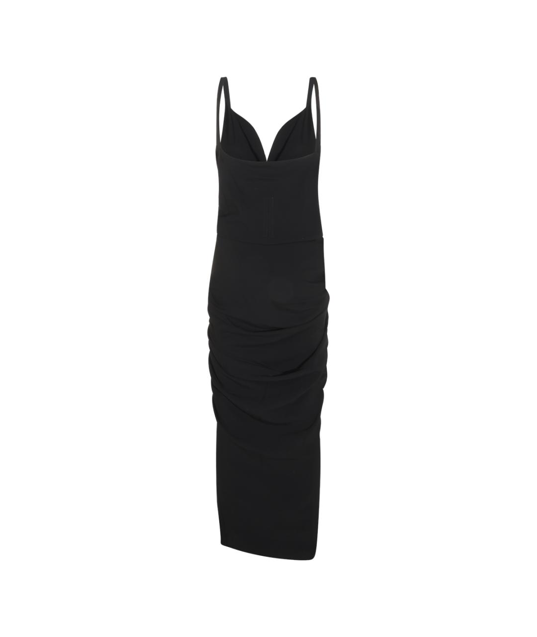 RICK OWENS Черное вискозное вечернее платье, фото 2
