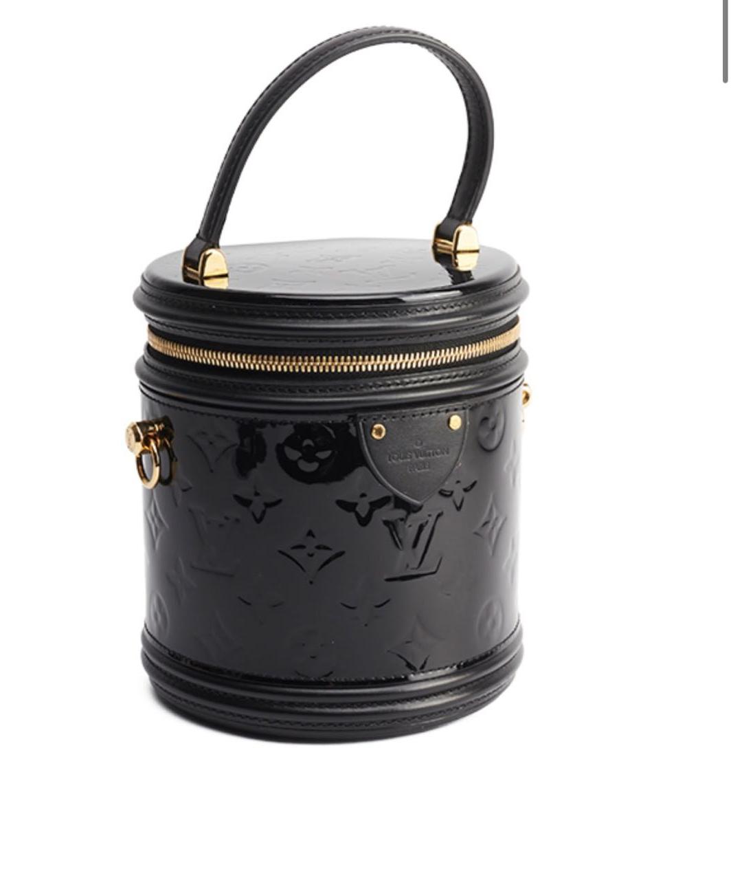 LOUIS VUITTON Черная кожаная сумка с короткими ручками, фото 2