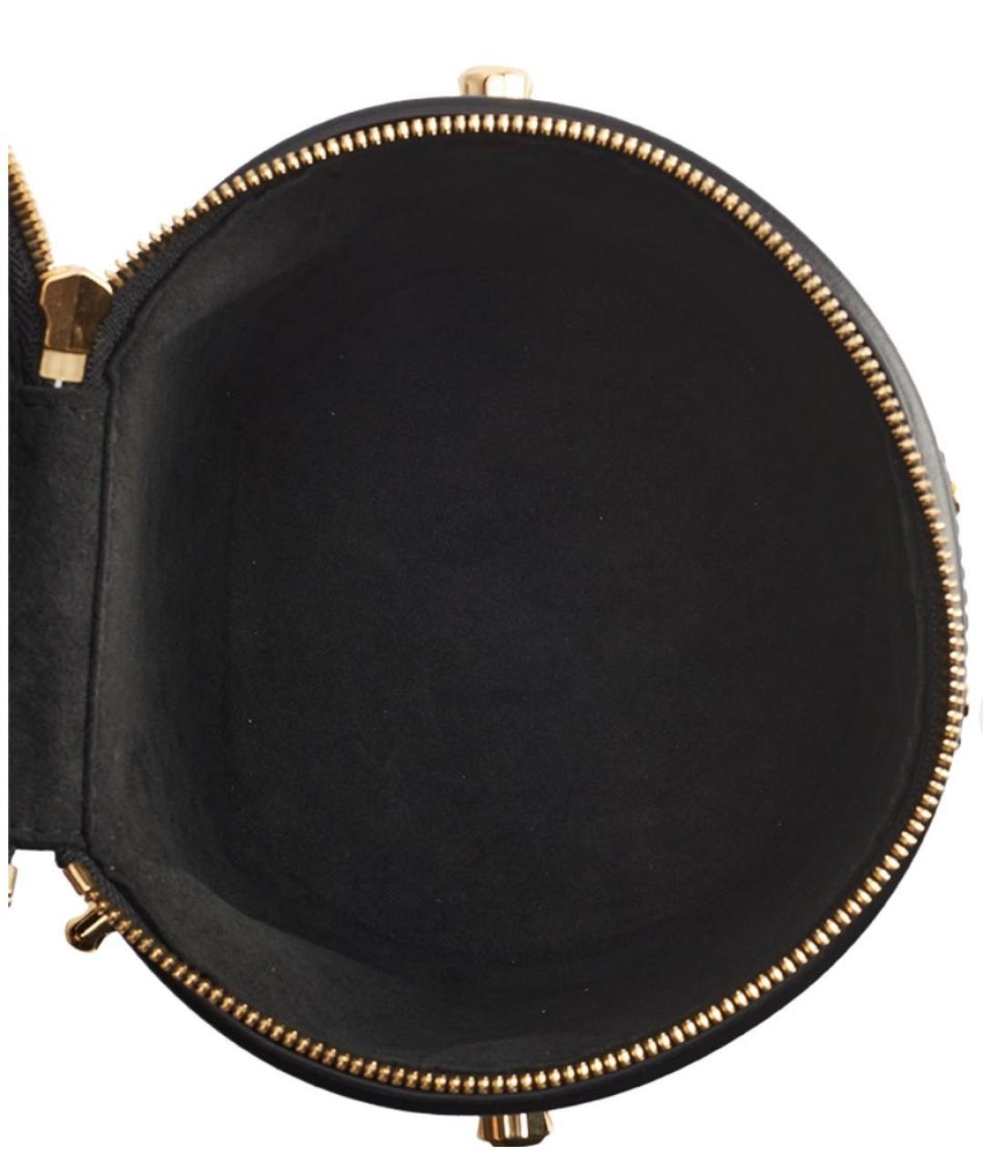 LOUIS VUITTON Черная кожаная сумка с короткими ручками, фото 4