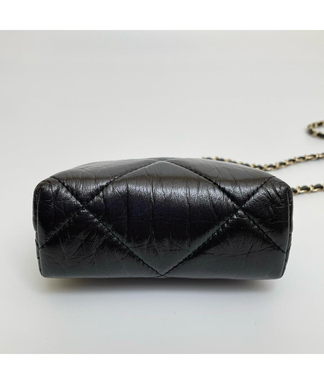 CHANEL Черная кожаная сумка через плечо, фото 4
