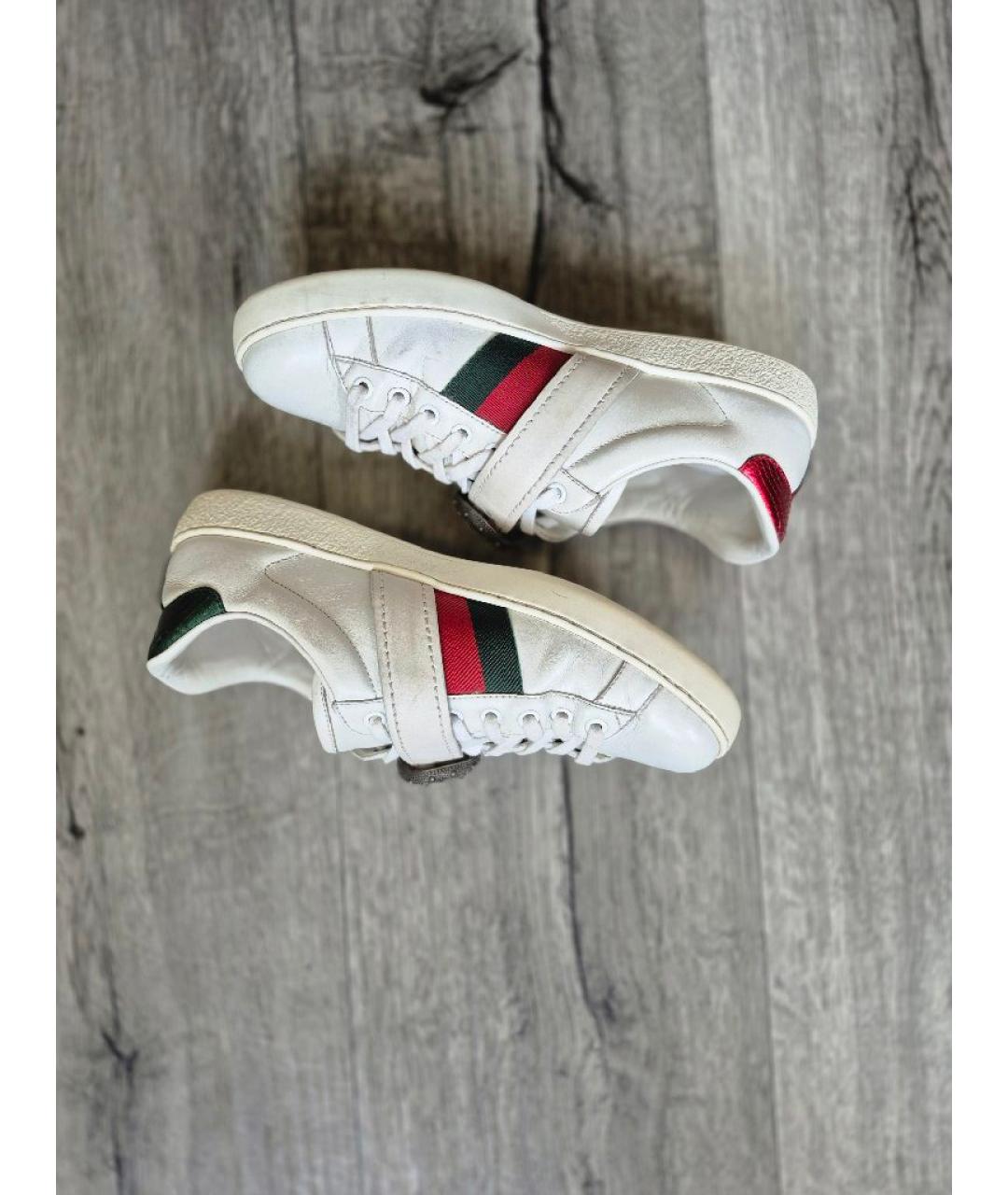 GUCCI Белые кроссовки, фото 9