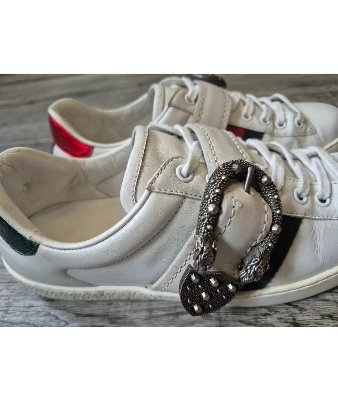 GUCCI Белые кроссовки, фото 6