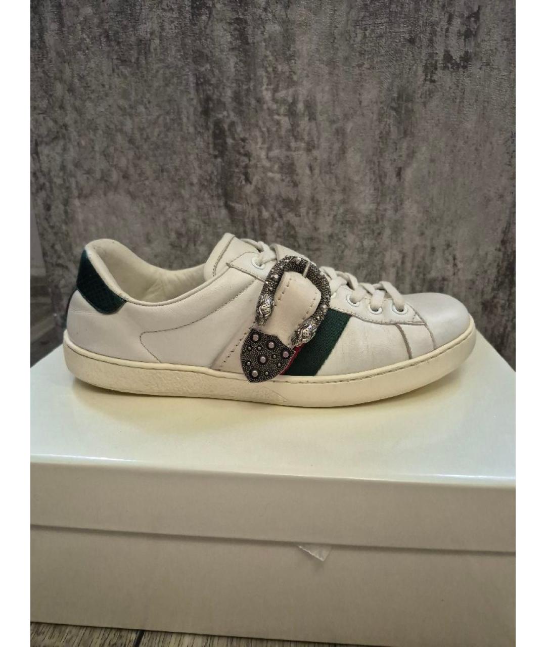 GUCCI Белые кроссовки, фото 10