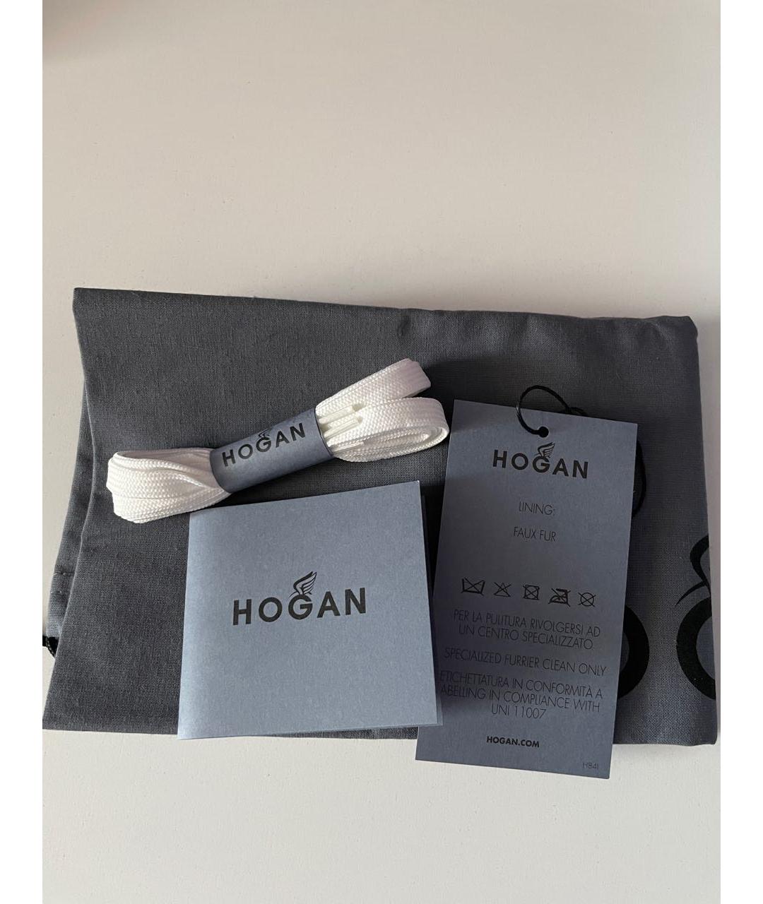 HOGAN Белые кожаные ботинки, фото 5