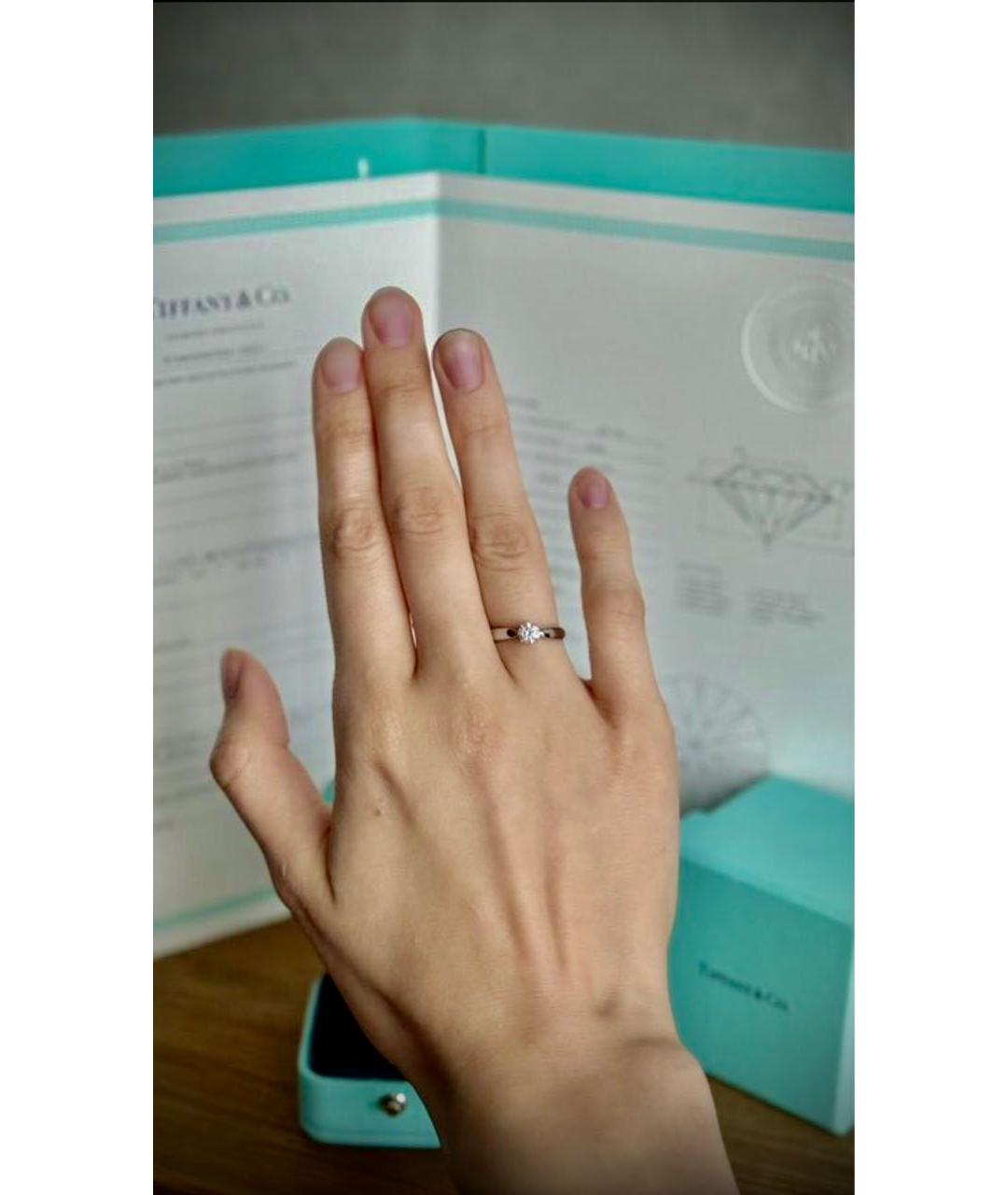 TIFFANY&CO Серебряное платиновое кольцо, фото 5