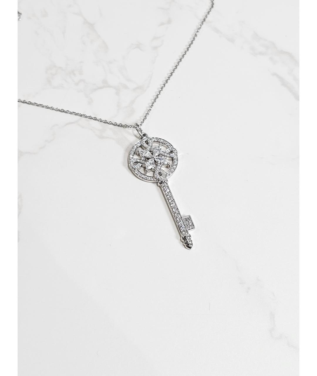 TIFFANY&CO Серебряное платиновое колье, фото 3