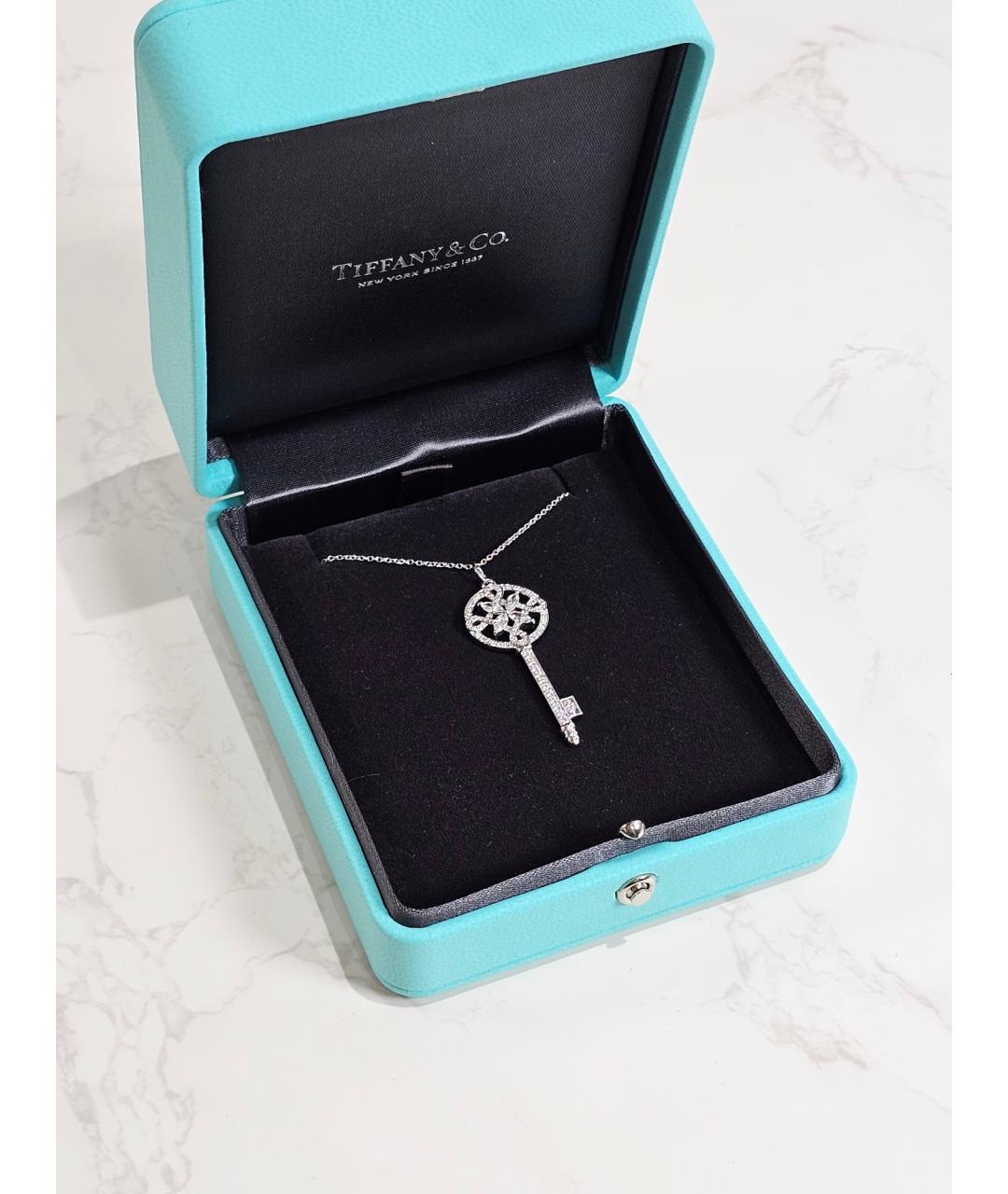 TIFFANY&CO Серебряное платиновое колье, фото 1