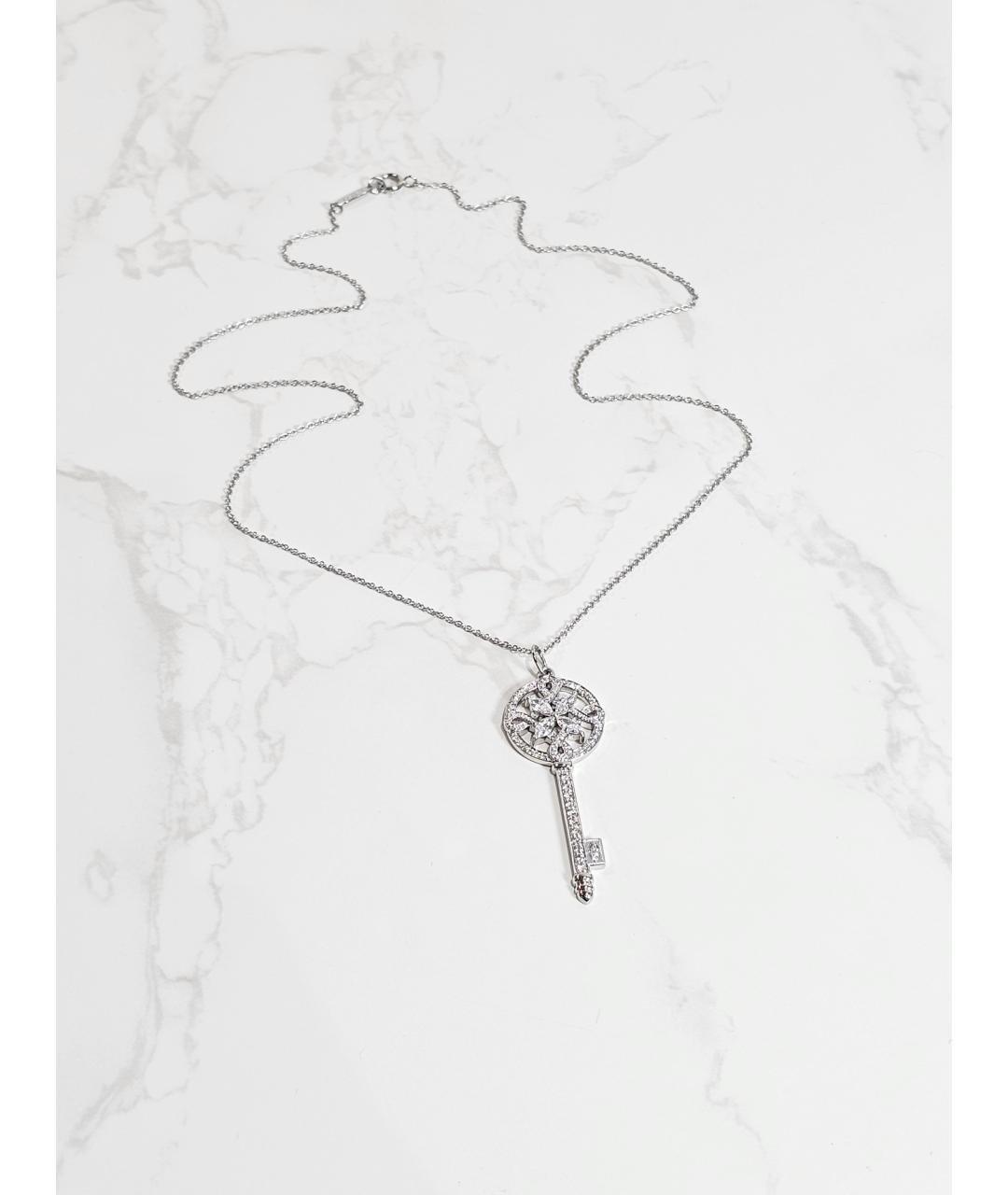 TIFFANY&CO Серебряное платиновое колье, фото 2
