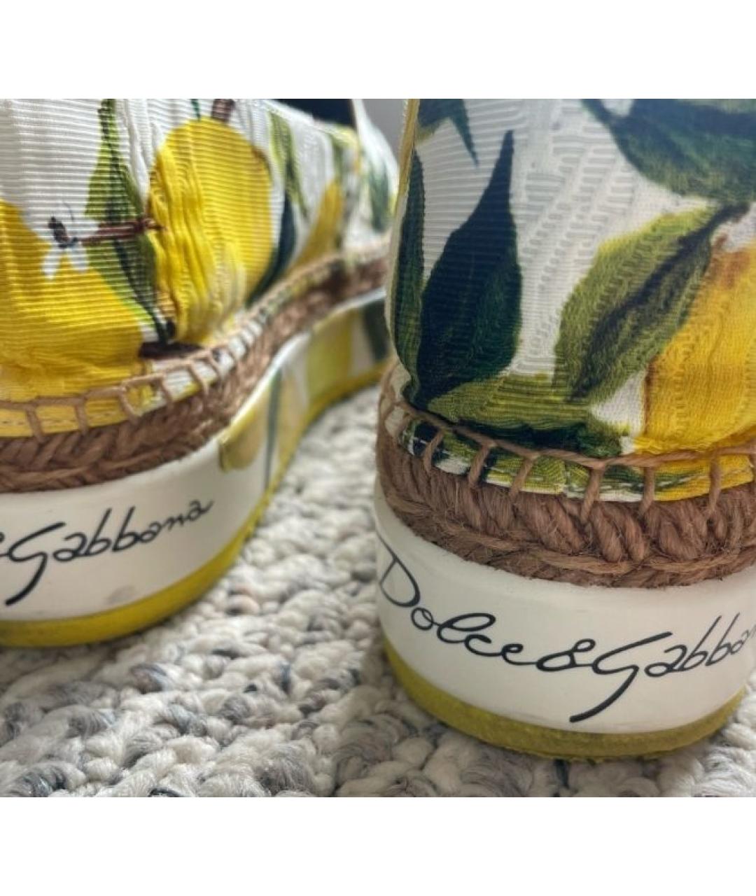 DOLCE&GABBANA Желтые эспадрильи, фото 3