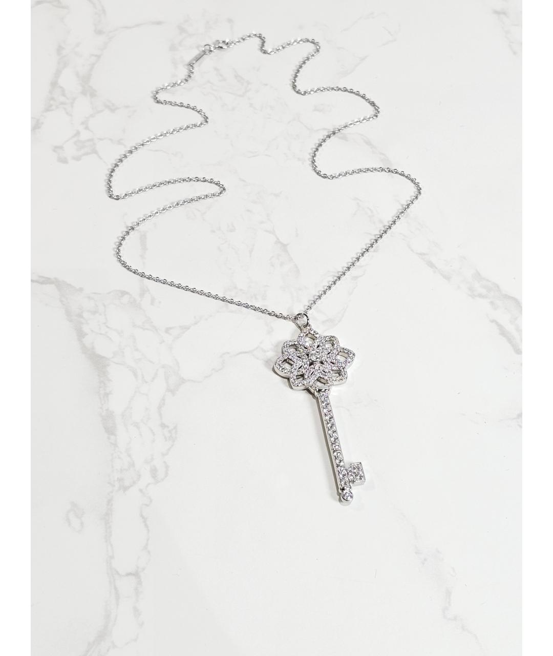TIFFANY&CO Серебряное платиновое колье, фото 2