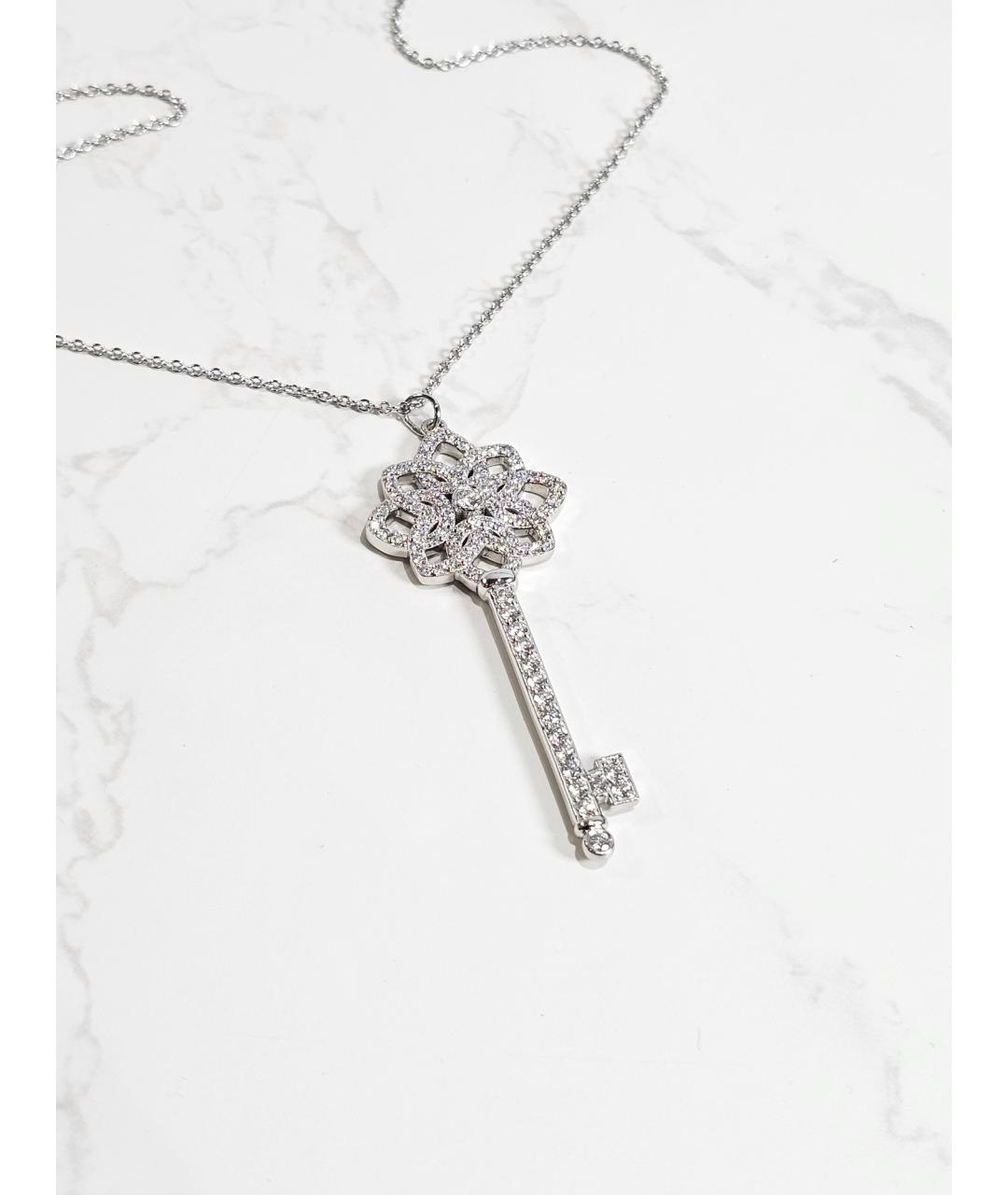 TIFFANY&CO Серебряное платиновое колье, фото 3