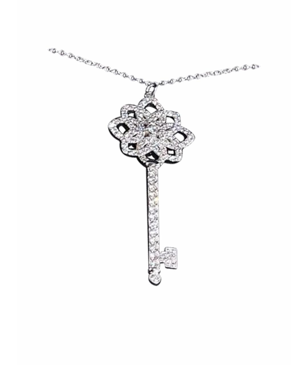 TIFFANY&CO Серебряное платиновое колье, фото 1
