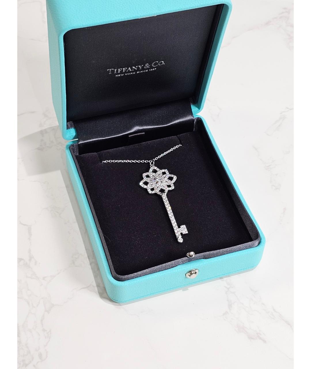 TIFFANY&CO Серебряное платиновое колье, фото 4
