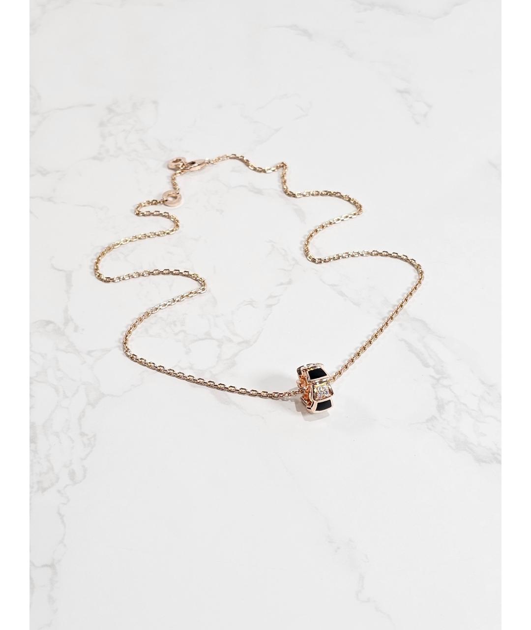 BVLGARI Золотое колье из розового золота, фото 3