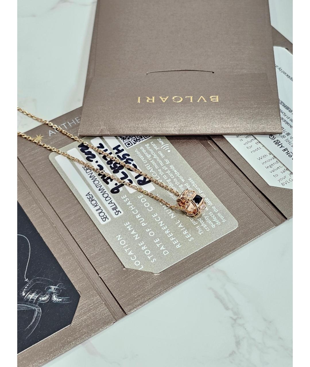 BVLGARI Золотое колье из розового золота, фото 2