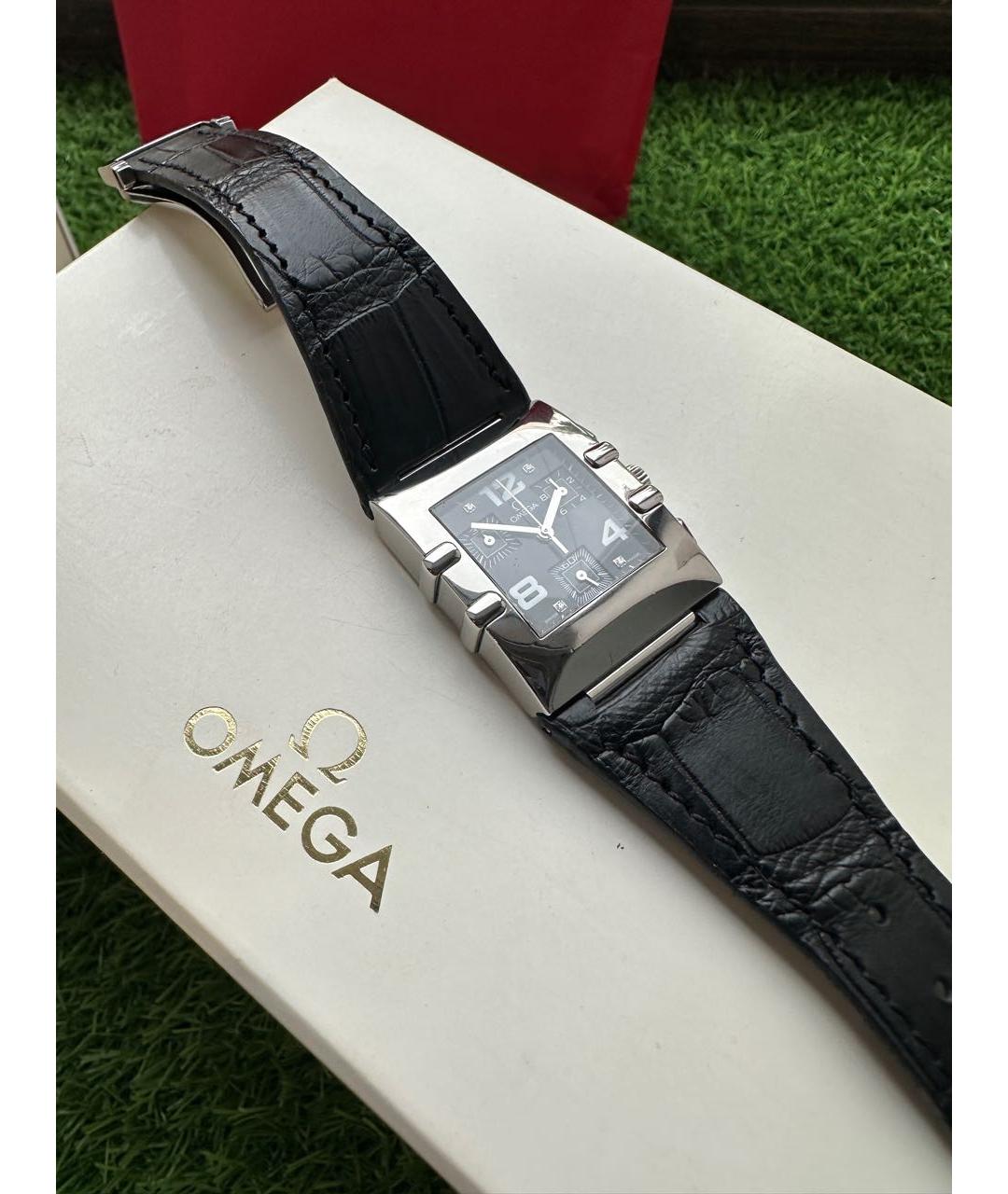 OMEGA Серебряные стальные часы, фото 5