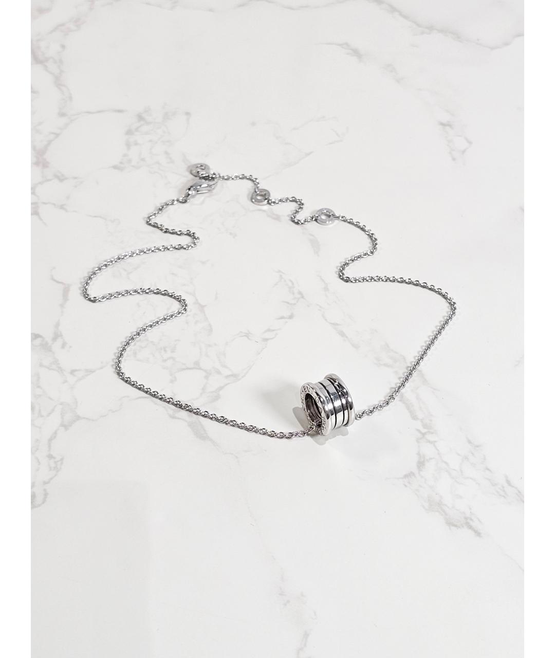 BVLGARI Серебряное колье из белого золота, фото 3