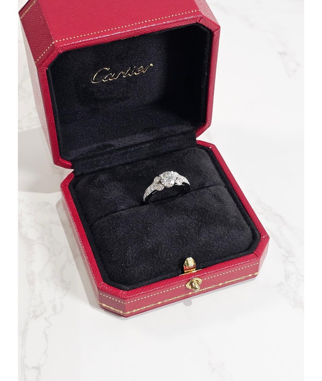 CARTIER Серебряное платиновое кольцо, фото 5