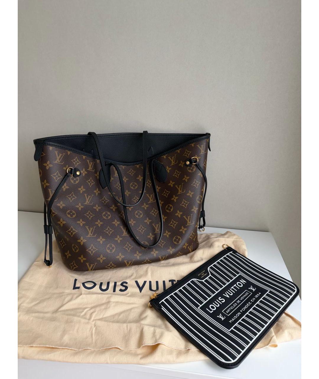 LOUIS VUITTON Коричневая сумка тоут, фото 2