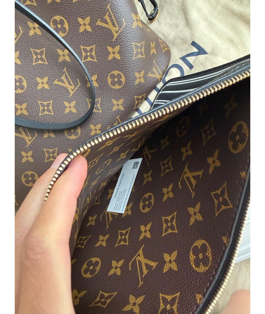 LOUIS VUITTON Коричневая сумка тоут, фото 7