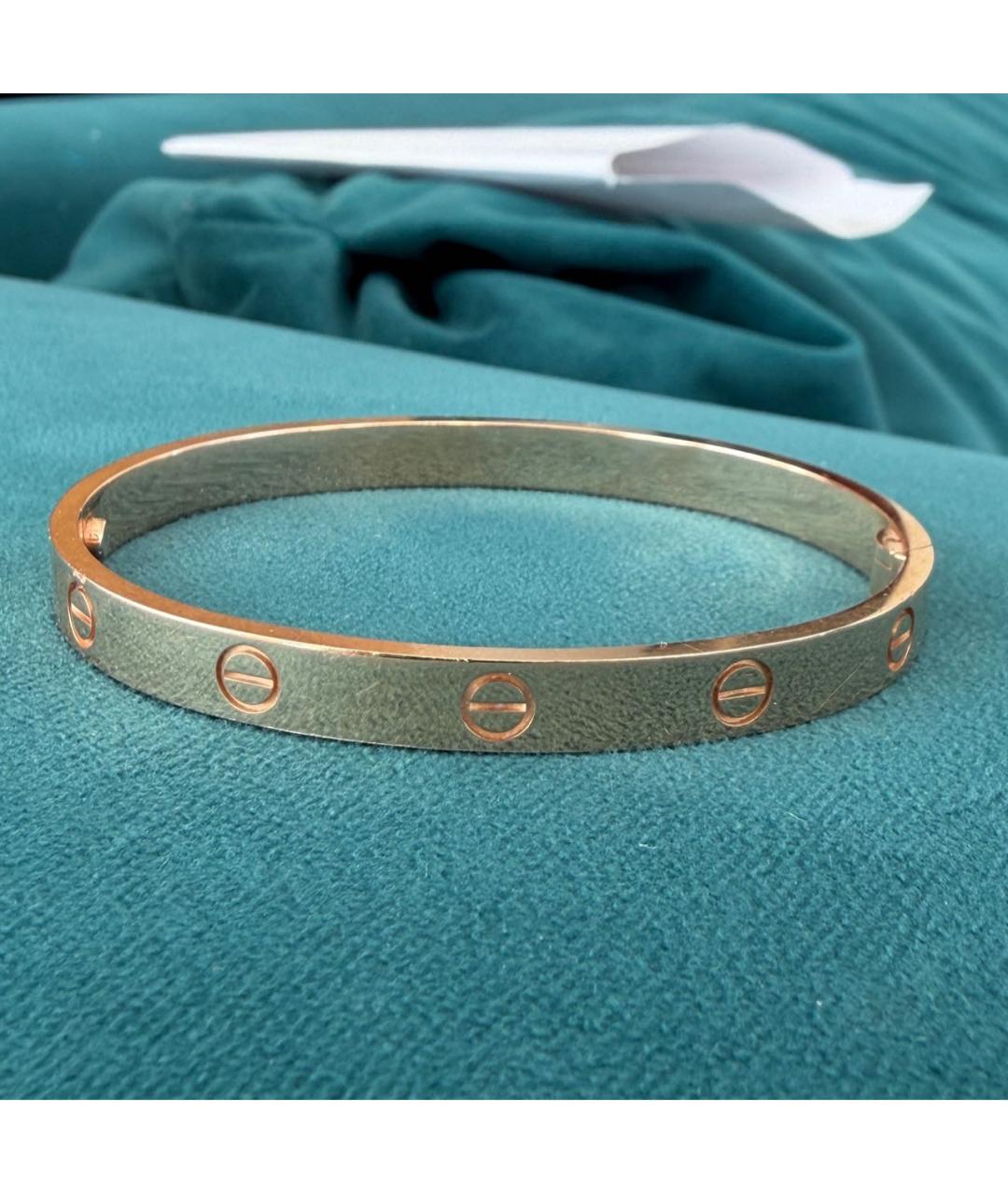 CARTIER Розовый браслет из розового золота, фото 5