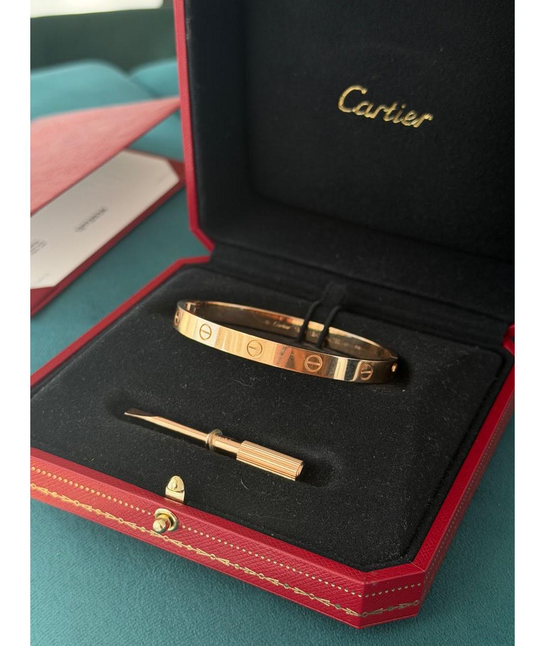 CARTIER Розовый браслет из розового золота, фото 3