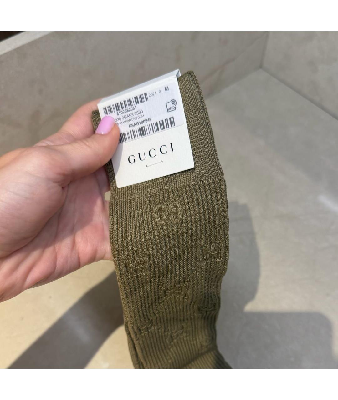 GUCCI Коричневые носки, чулки и колготы, фото 7