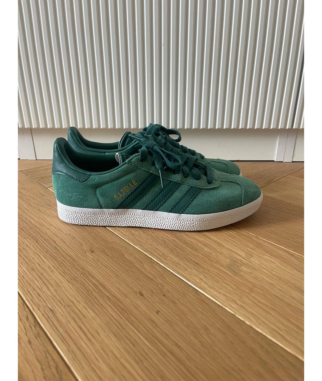 ADIDAS Зеленые замшевые кеды, фото 4