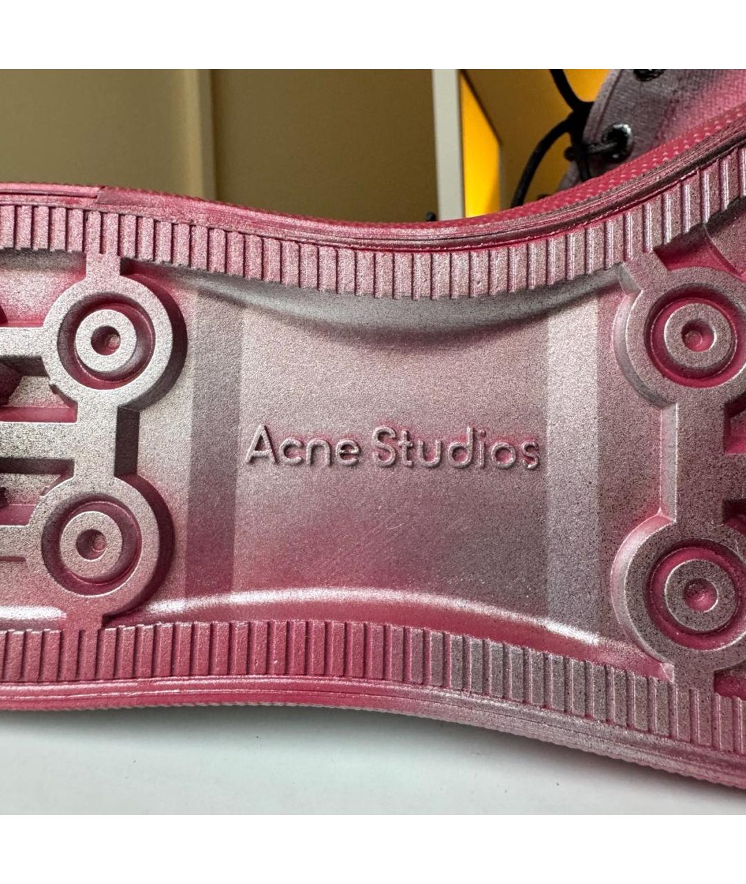 ACNE STUDIOS Мульти текстильные высокие кроссовки / кеды, фото 8