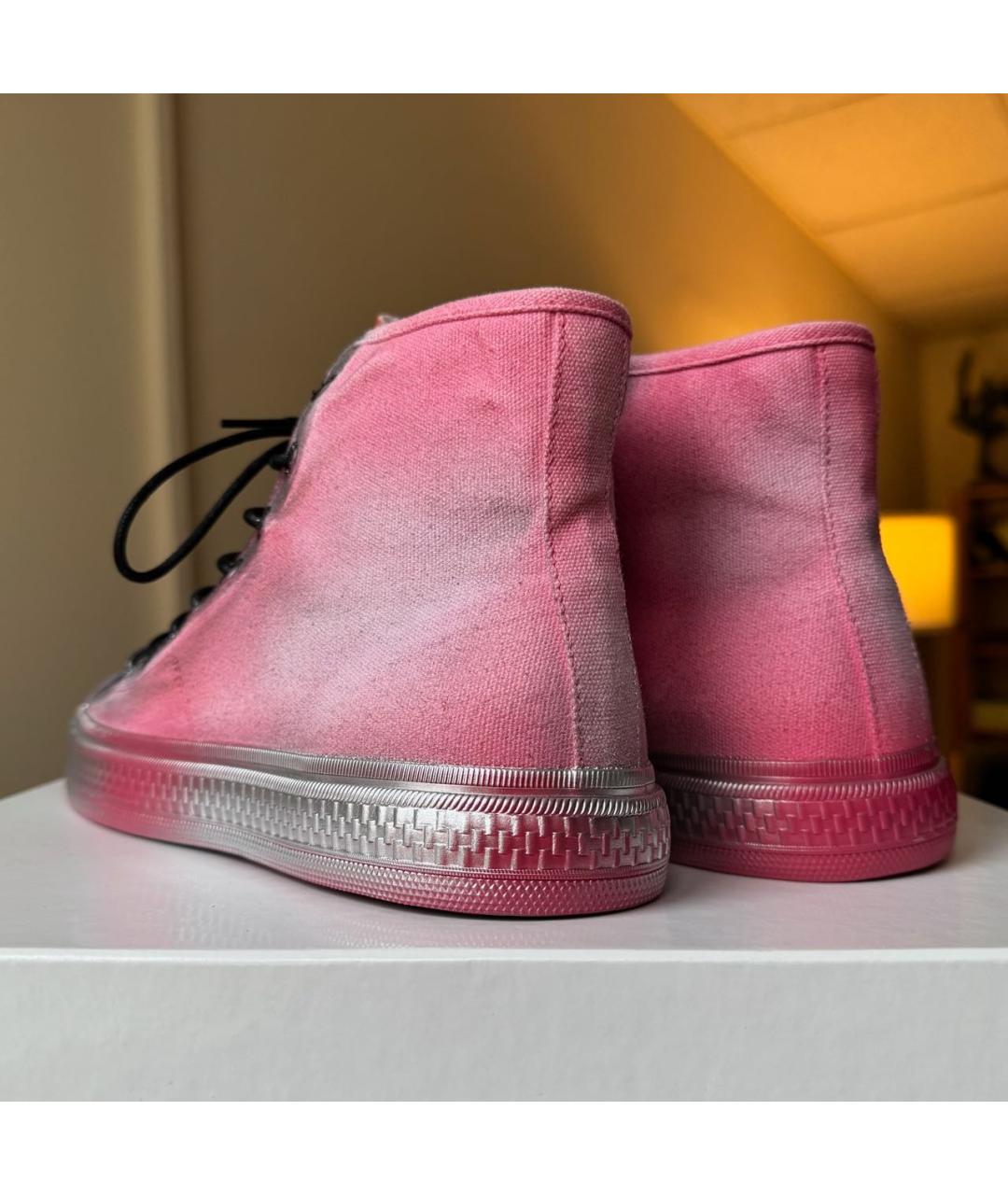 ACNE STUDIOS Мульти текстильные высокие кроссовки / кеды, фото 5
