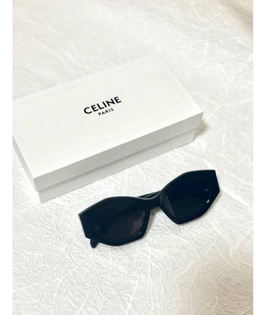 CELINE Черные пластиковые солнцезащитные очки, фото 4