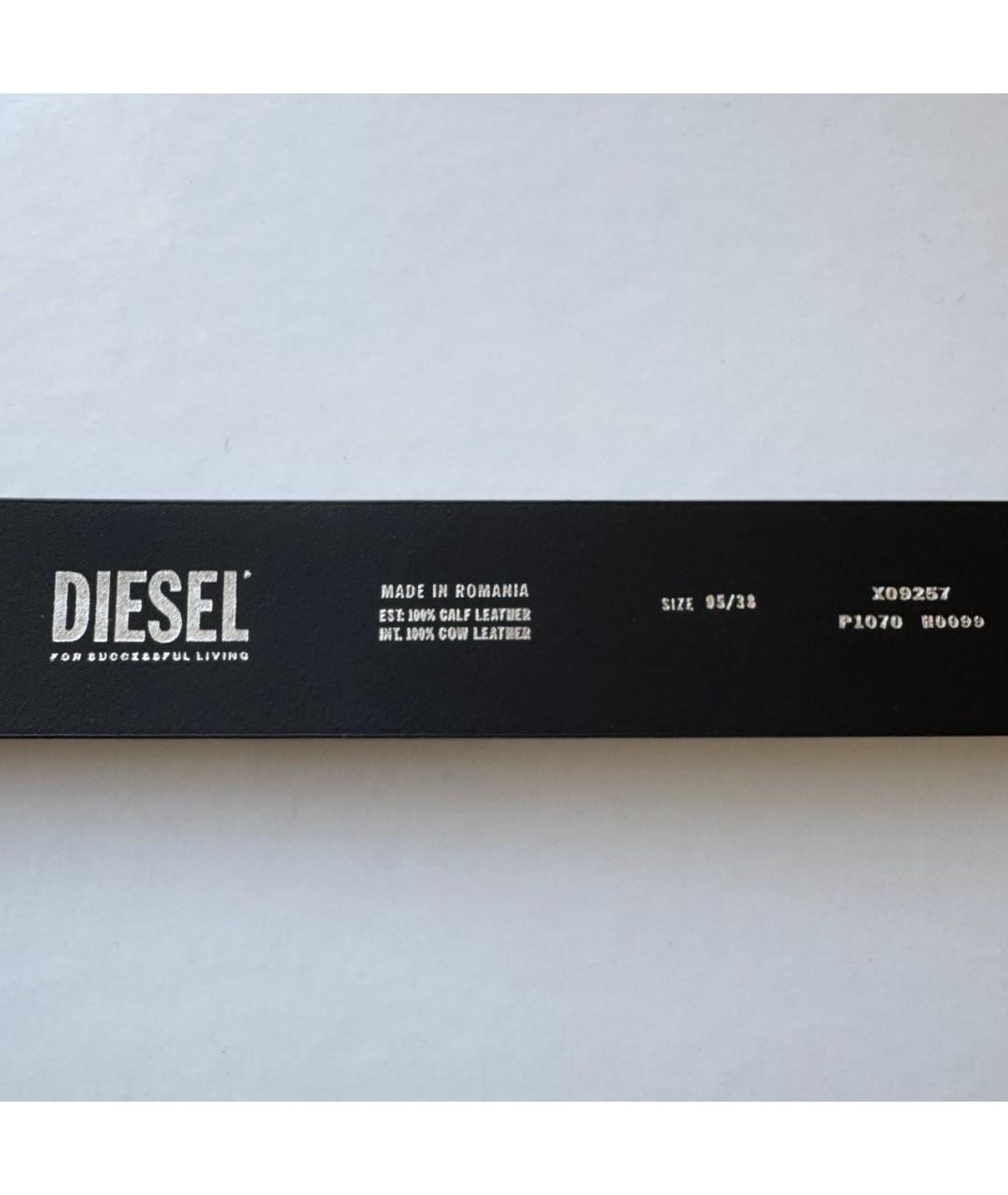 DIESEL Коричневый кожаный ремень, фото 5