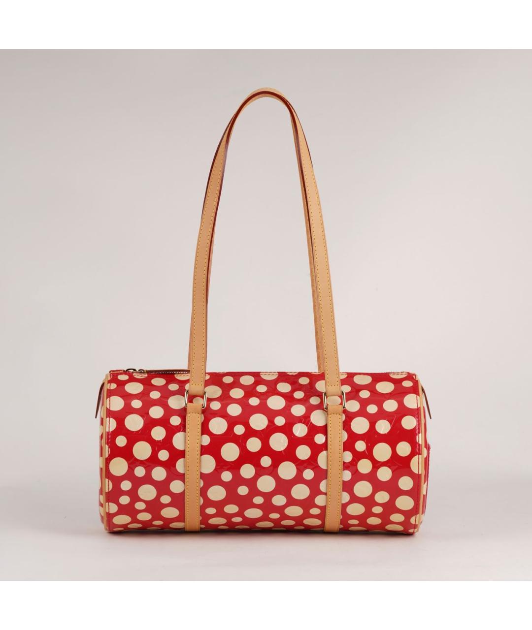 LOUIS VUITTON Красная сумка с короткими ручками из лакированной кожи, фото 9