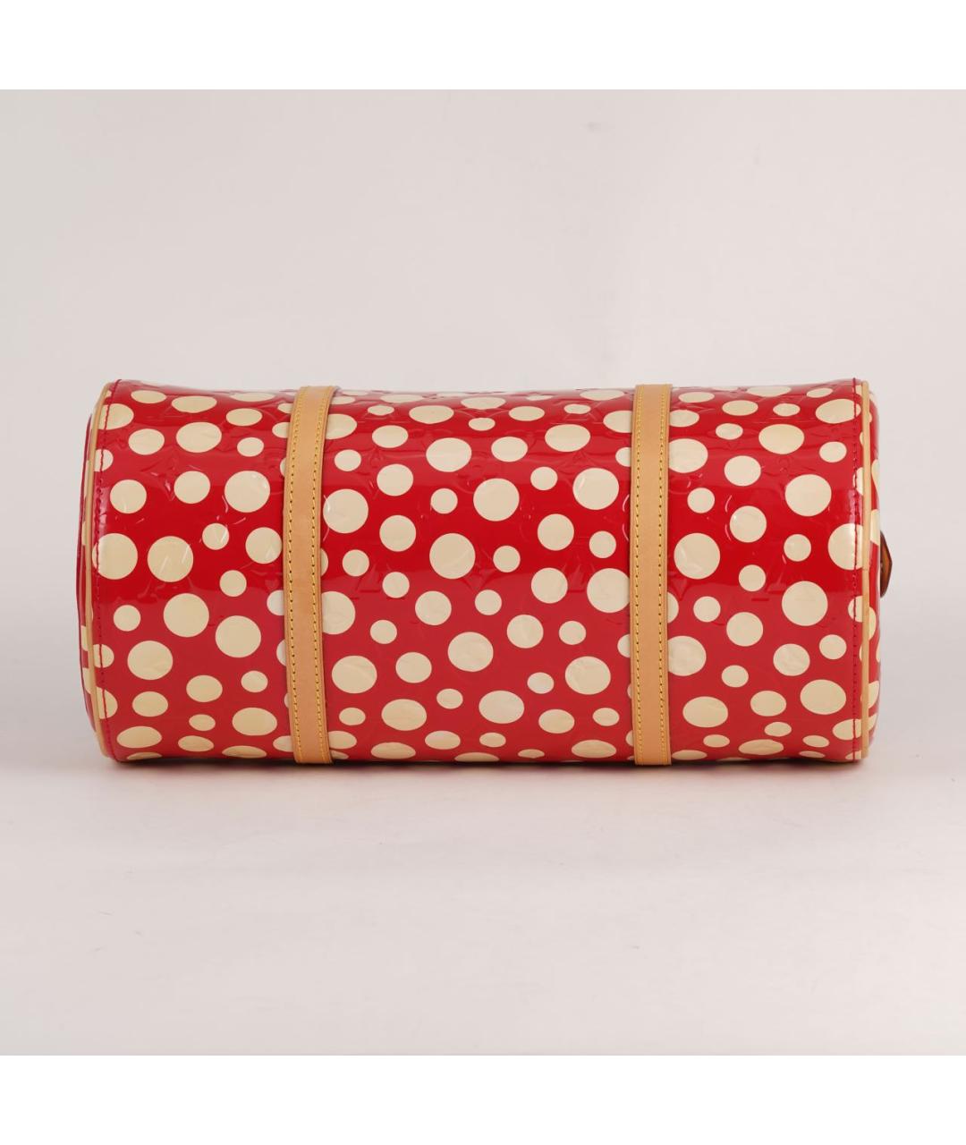 LOUIS VUITTON Красная сумка с короткими ручками из лакированной кожи, фото 6