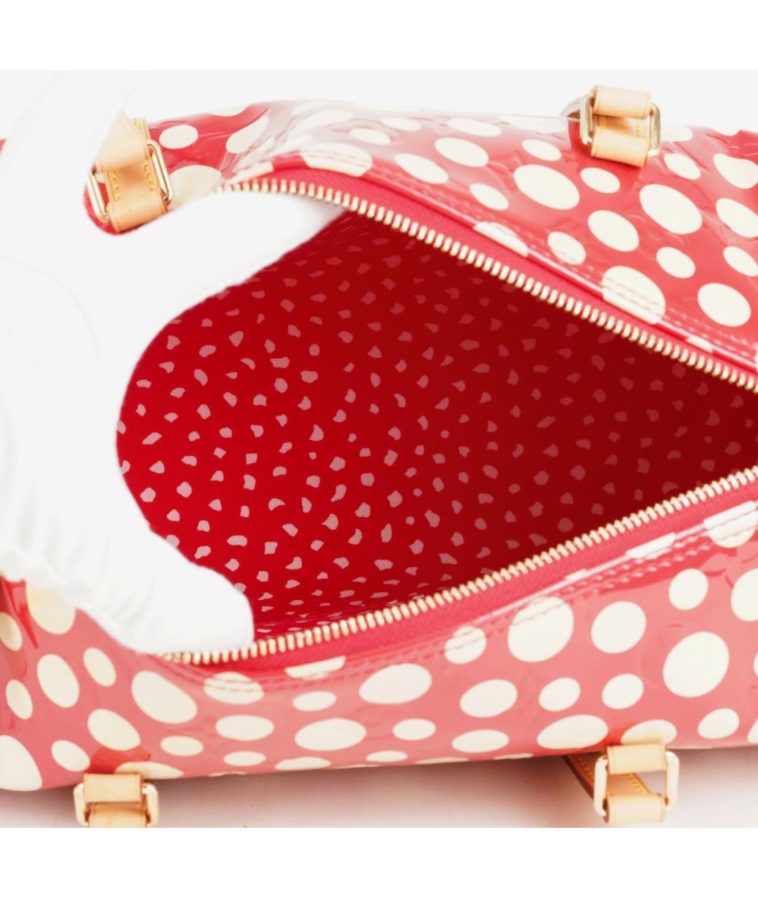 LOUIS VUITTON Красная сумка с короткими ручками из лакированной кожи, фото 7