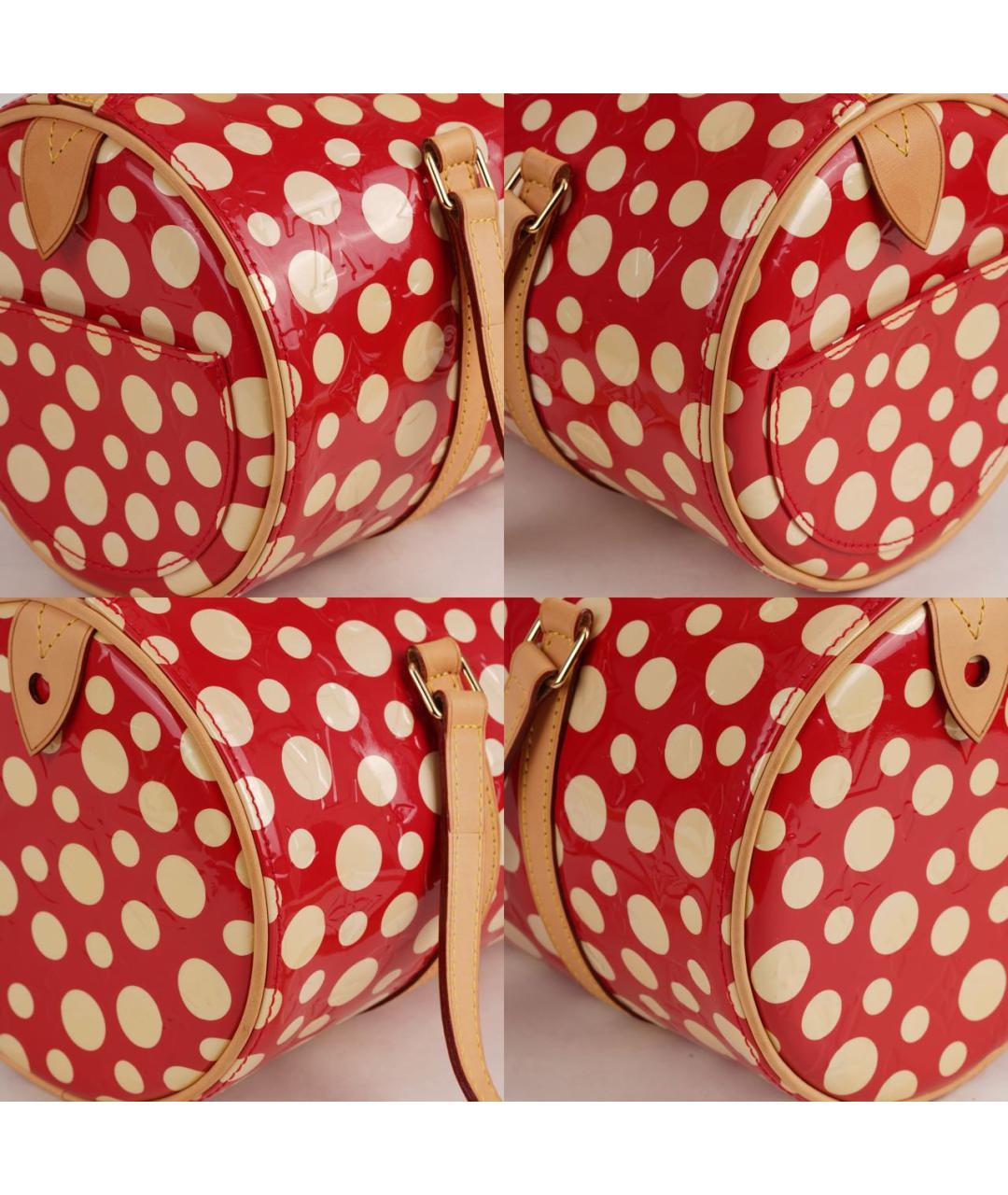 LOUIS VUITTON Красная сумка с короткими ручками из лакированной кожи, фото 8