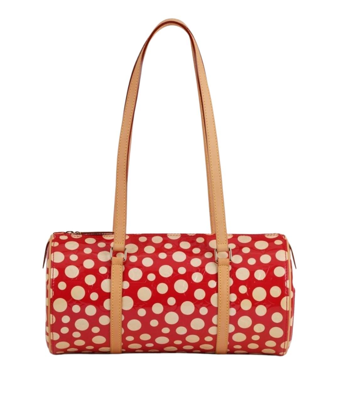 LOUIS VUITTON Красная сумка с короткими ручками из лакированной кожи, фото 1