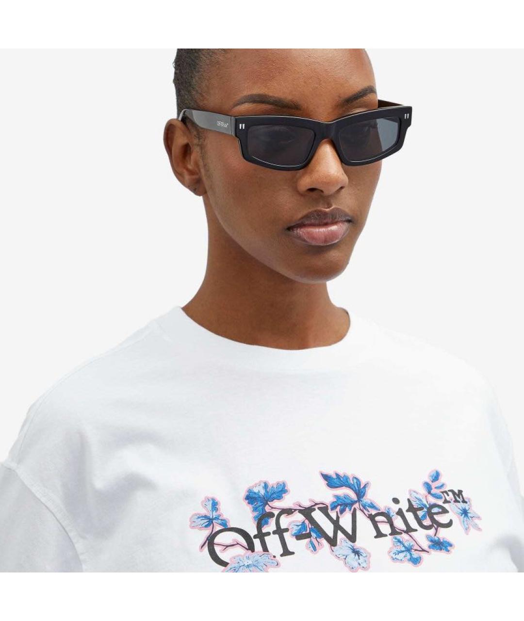 OFF-WHITE Черные пластиковые солнцезащитные очки, фото 8