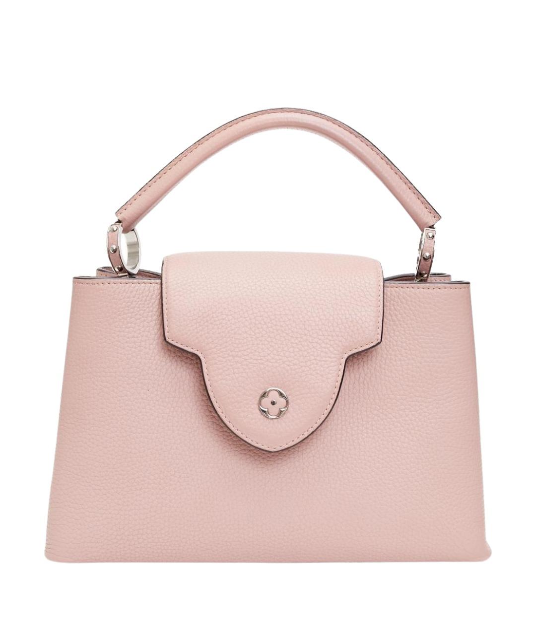 LOUIS VUITTON Розовая кожаная сумка с короткими ручками, фото 1
