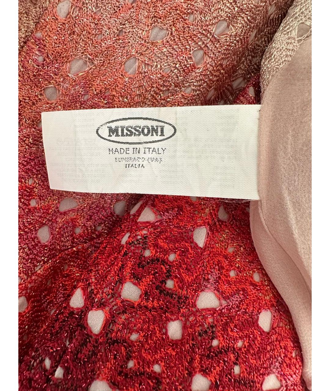 MISSONI Бордовое вискозное вечернее платье, фото 6