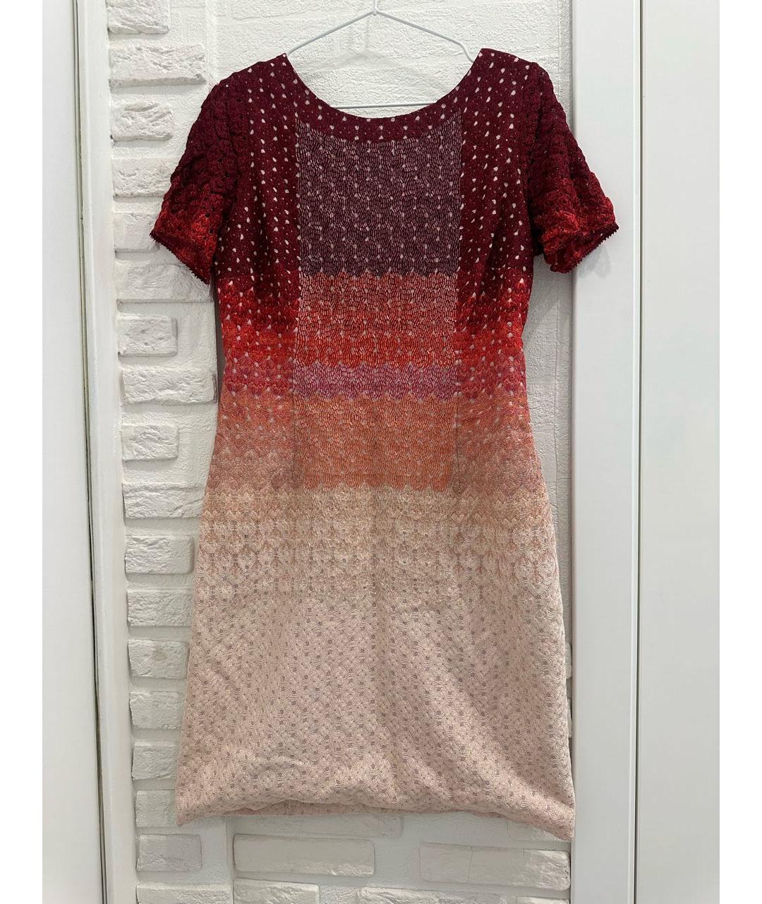 MISSONI Бордовое вискозное вечернее платье, фото 1