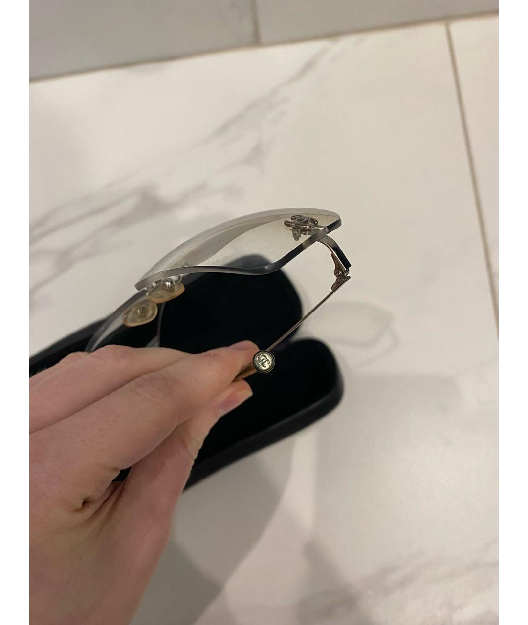 CHANEL Мульти металлические солнцезащитные очки, фото 4