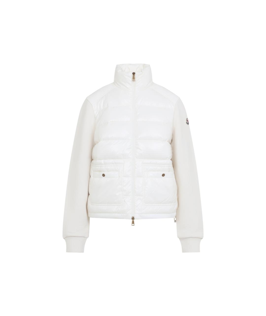 MONCLER Бежевая полиамидовая куртка, фото 1