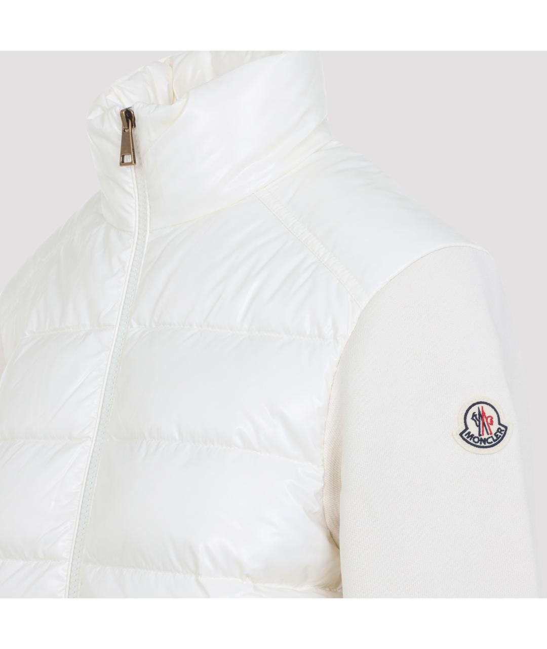 MONCLER Бежевая полиамидовая куртка, фото 5