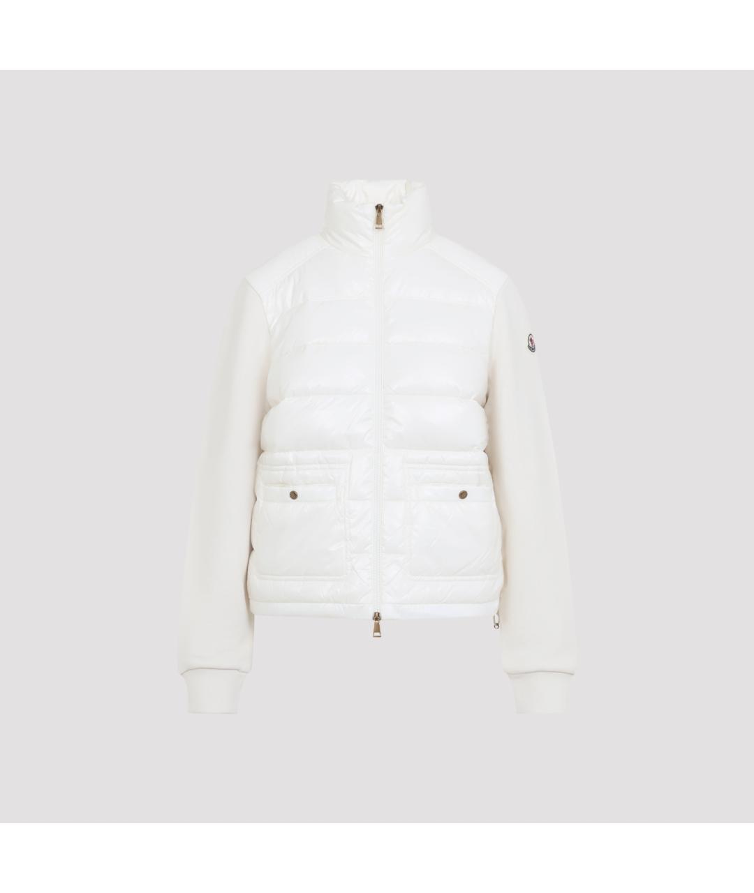 MONCLER Бежевая полиамидовая куртка, фото 2
