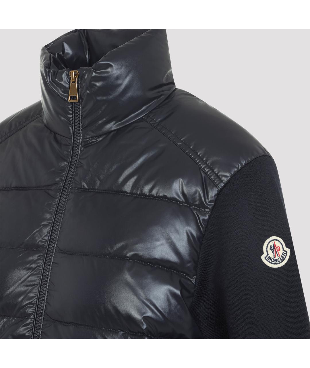 MONCLER Темно-синяя полиамидовая куртка, фото 5