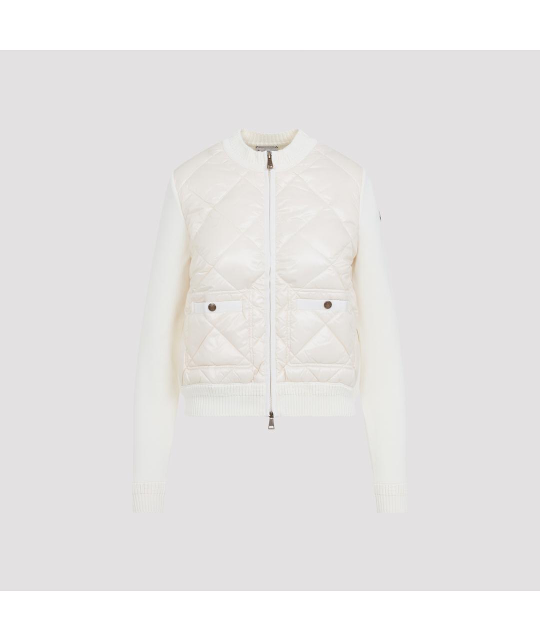 MONCLER Белая хлопковая куртка, фото 2